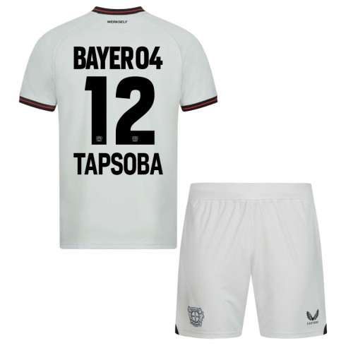 Bayer Leverkusen Edmond Tapsoba #12 Gostujuci Dres za djecu 2023-24 Kratak Rukav (+ Kratke hlače)